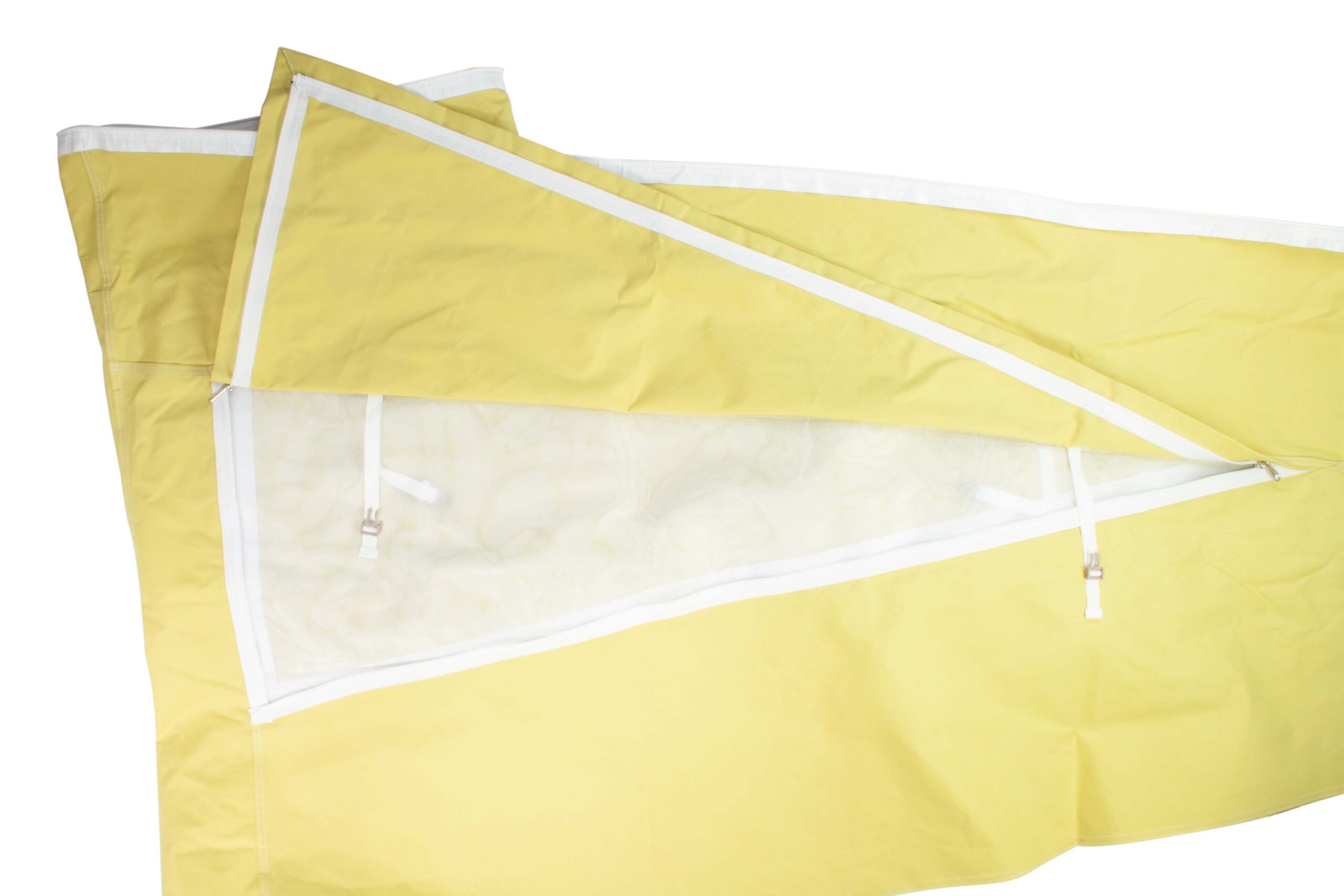 VW T2B Westfalia Tentdoek voor hefdak. Lime green met 3 venster. Kwaliteit A+ Uitmuntend Ten Cate doek! - Image 4