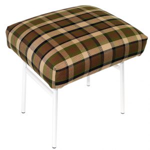 VW T2A T2B Westfalia bijzet krukje. Compleet. Bruin-beige.