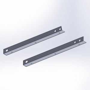 VW T2A T2B Montagebeugels voor de Buddyseat. Set van 2 stuks. Bouwjaar '71- '74.