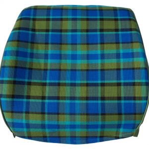 VW T2B Hoes voor de rugleuning van de stoel. (dicht) Bouwjaar aug. ’74- aug. ’79. Blauw-groen.