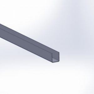 VW T2B Stalen verstevigingsprofiel voor het klapdeel van het hefdakbed.