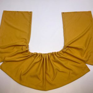 VW T2B Gordijn voorzijde (complete cabine) '74 - '79. Geel.