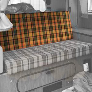 VW T2B Hoes rugleuning bedbank 3/4 breed. Groen-geel-rood.