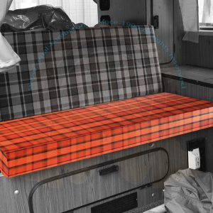 VW T2B Hoes zitting bedbank 3/4 breed. Oranje-rood.