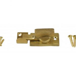 VW Westfalia SO23 SO34 Messing Kastdeurgreep met slotplaat.